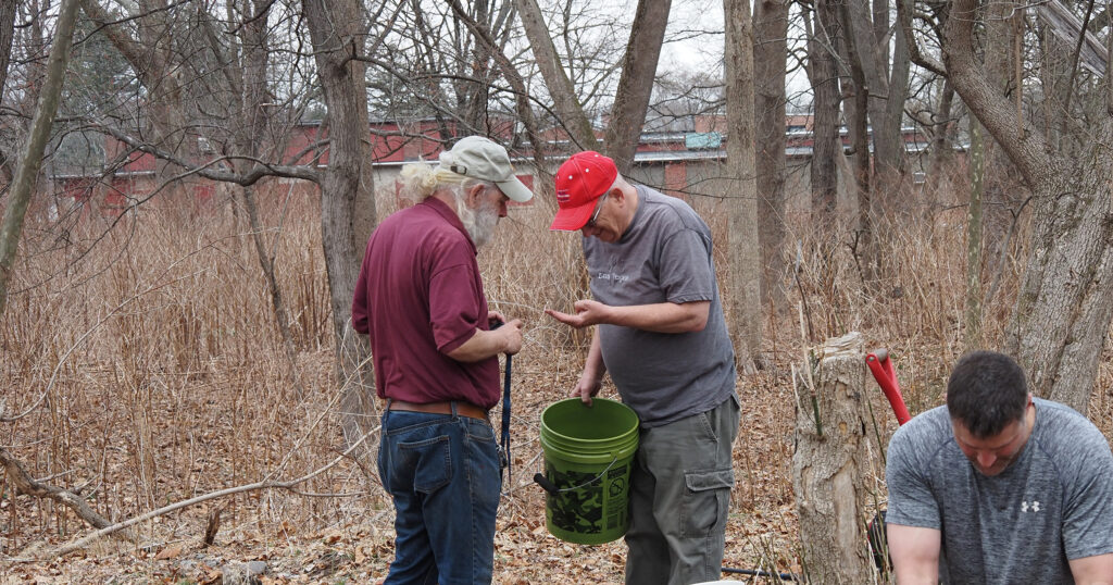 Danny Younger overseas the early stages of the dig, March 29, 2025